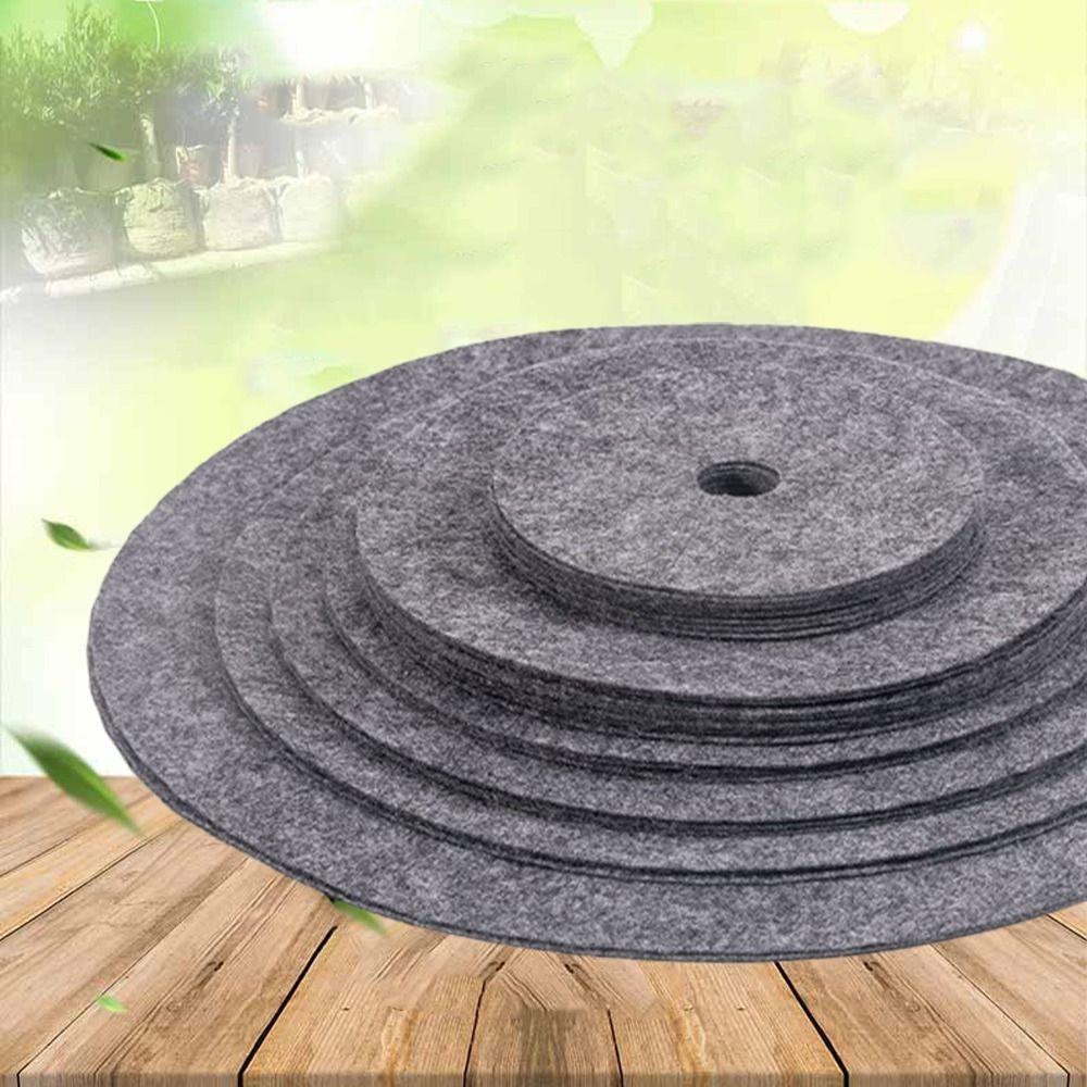 20pcs Degradable Round Weeds Barrier Mats Ecological Grass Mat For Garden Tree Protection
