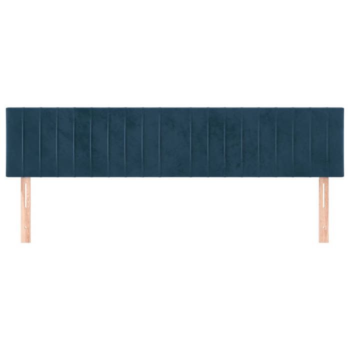 VidaXL 2x Headboards Bedroom Furniture Bed Accessories Single Bed Heads Interior Bed Frame Heads Dark Blue 346296