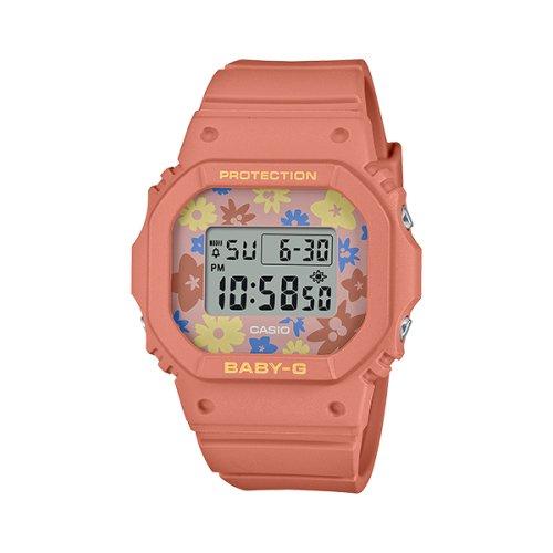 [BABY-G] BABY-G Ретро-цифровые часы с цветочным принтом BGD-565RP-4DR FREE