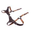 Men Suspenders Adjustable Sturdy Vintage Style PU Leather Renaissance Men Suspenders for Parties
