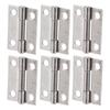 10 Stück 1 Zoll Scharniere 304 Edelstahl 4 Loch Klappbare Einlassscharniere für Marine-Boxen Schranktür