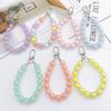 Yi Lian Candy Color Beaded Acrylic Pendant Keychain and Earphone Case Charm