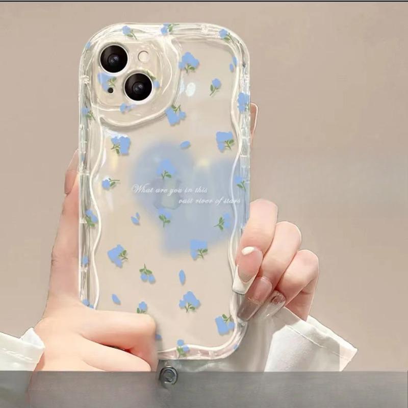 Smudged Love Butterfly for Apple 13 Women's Phone Case IPhone 14 Promax Anti-fall 12 Full Cover Transparent