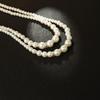 Elegant Double-Layer Pearl Necklace Set for Evening Events