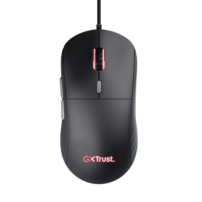 Trust Gaming REDEX Souris Gamer Légère 82 g, Interrupteurs Kailh 200-10000 DPI 6 Boutons Programmables Souris Gaming RGB Filaire USB
