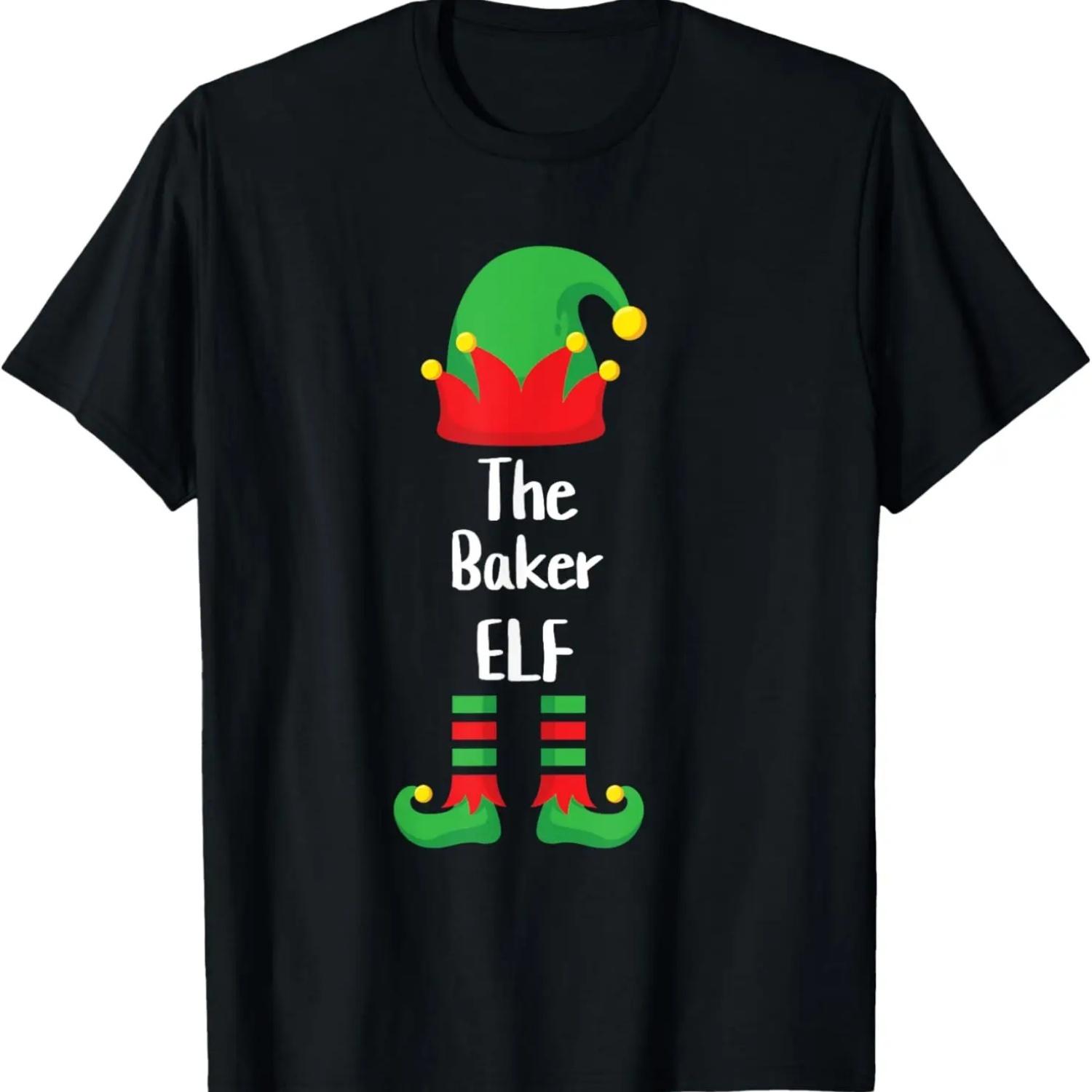 Baker Elf Matching Family Group Christmas party T-Shirt S