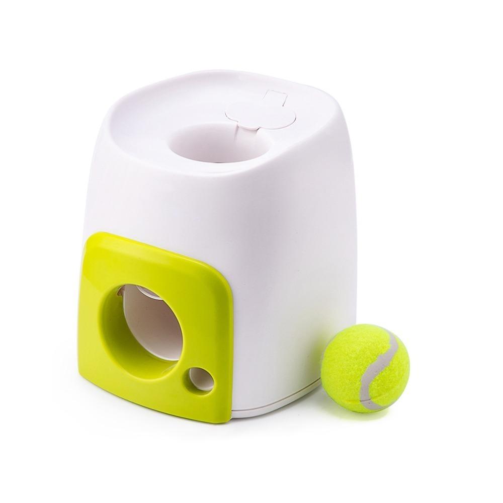2Pcs Elastic Tennis Ball Dog Ball Rolling Machine Durable Dog Treat Dispenser Toy Pet Exercise Type1