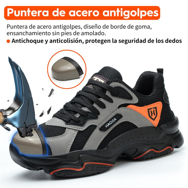 Work Sneakers for Men Safety Shoes Anti-smash Anti puncture Indestructible shoes Breathable comfort Steel Toe Protection Shoes