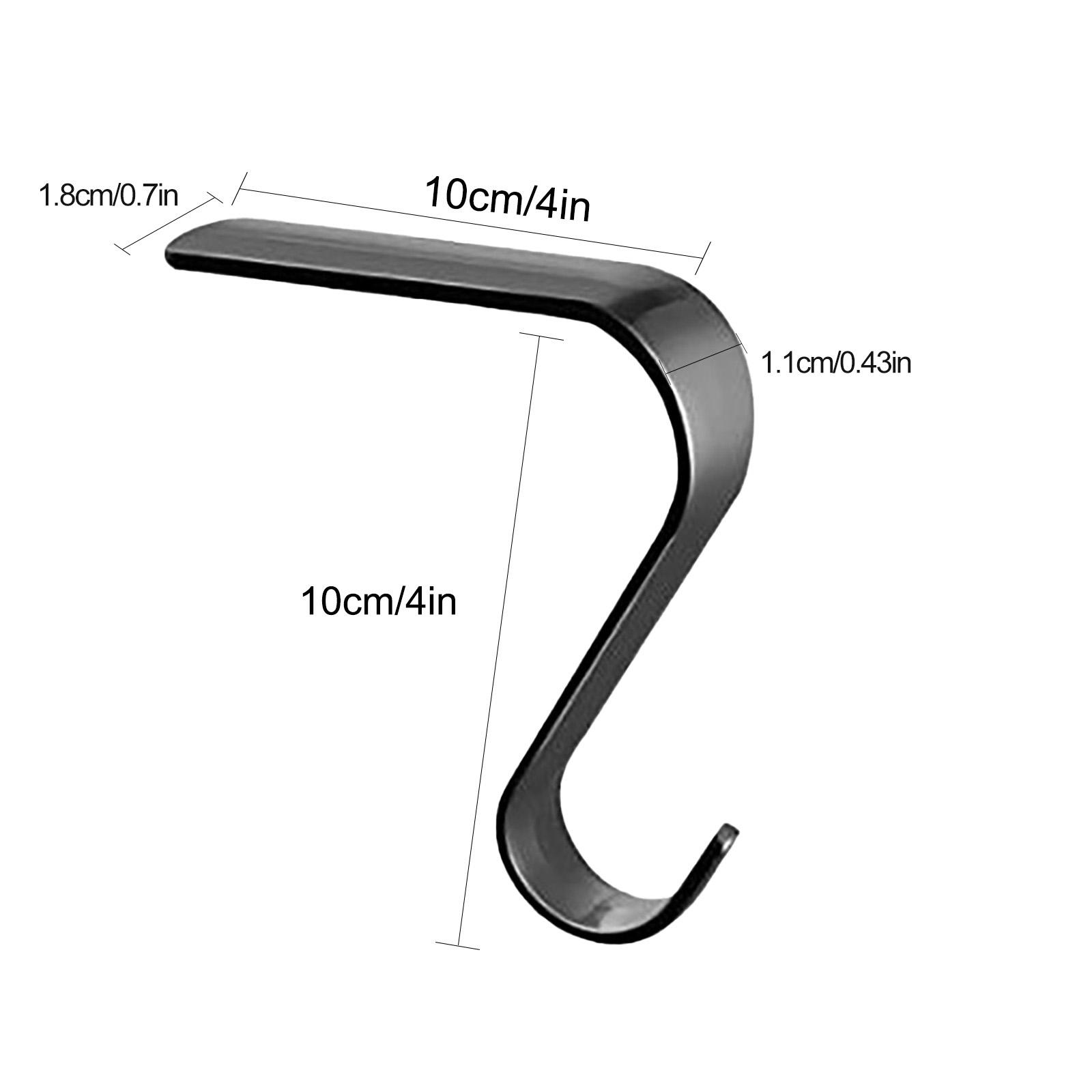 

Прочный рождественский крючок для чулок, нескользящий дизайн, идеально подходящий для домашнего декора чёрный