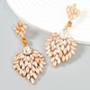 Baroque Style Earrings For Women Vintage Exaggerated Exquisite Rhinestone Stud Earrings Girls Glitter Jewelry Ear Accessories