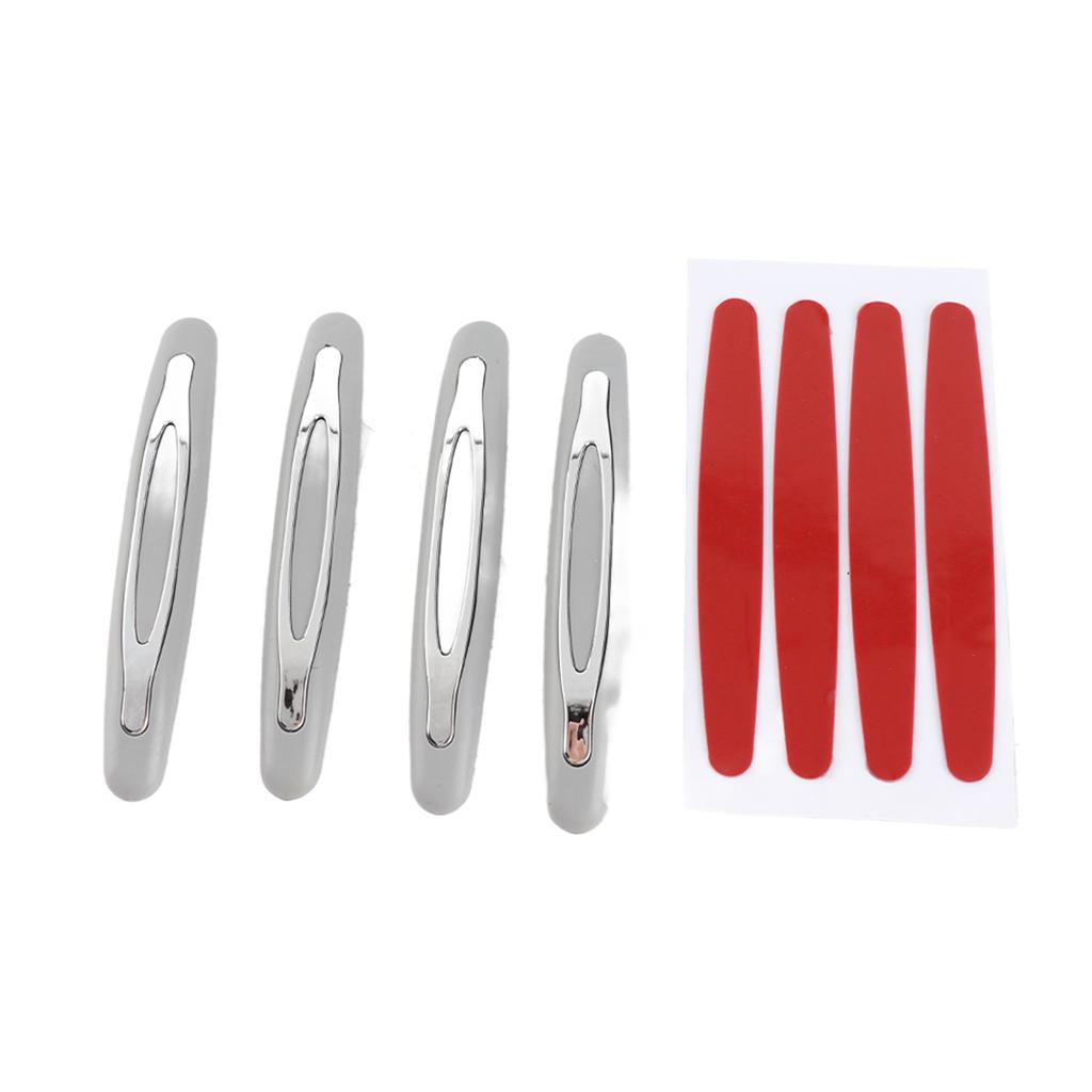 4pcs Car Door Guards Trim Cover Strip Corner Bumper Anti Collision Scratch or Black