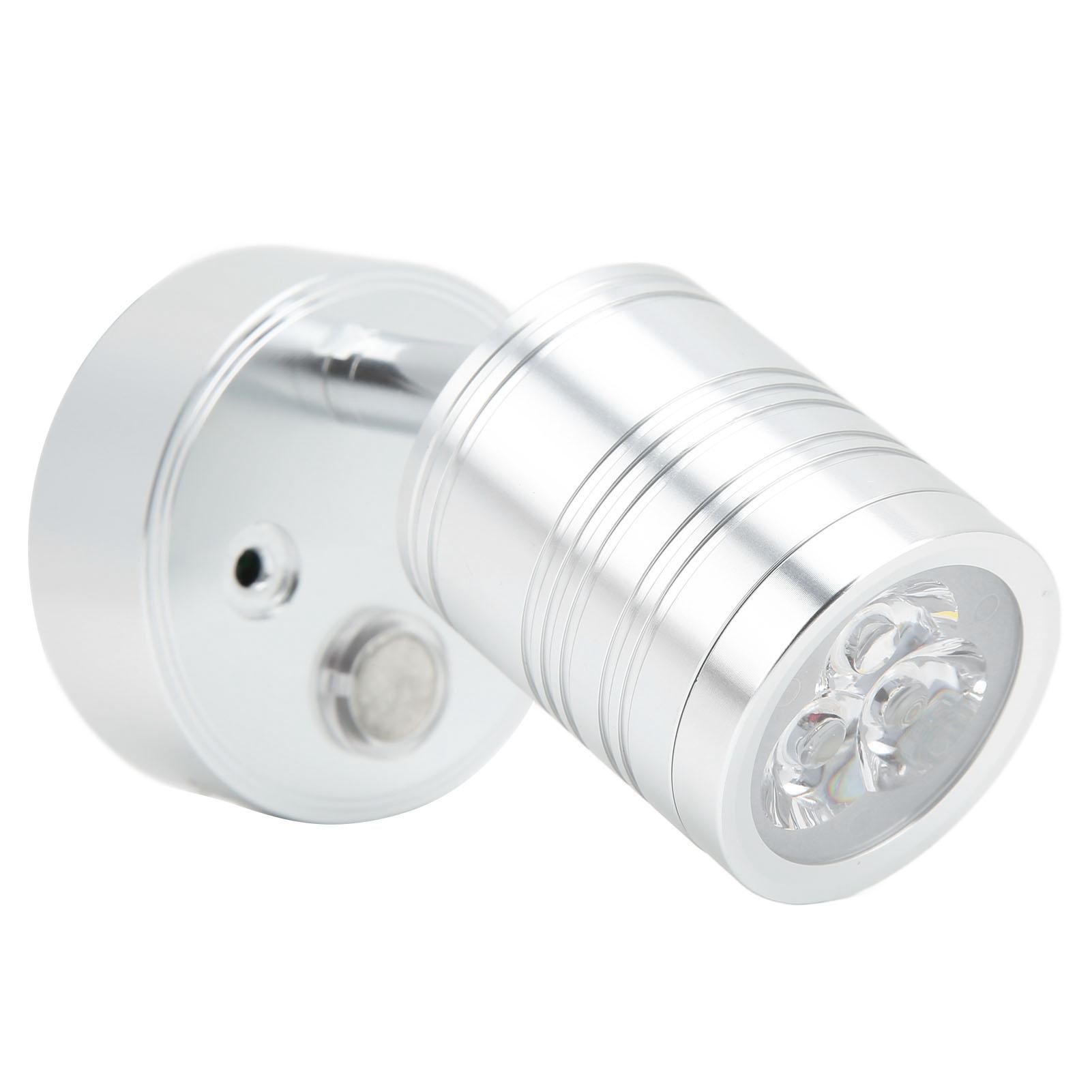 

LED RV Reading Lamp Warm White Light Touch Dimmer 12‑30V 3W for Bedroom Cabin Truck Trailer Boat Yacht