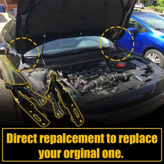 Hood Hinges Set Steel For 2018- Honda Accord Sedan P EXV