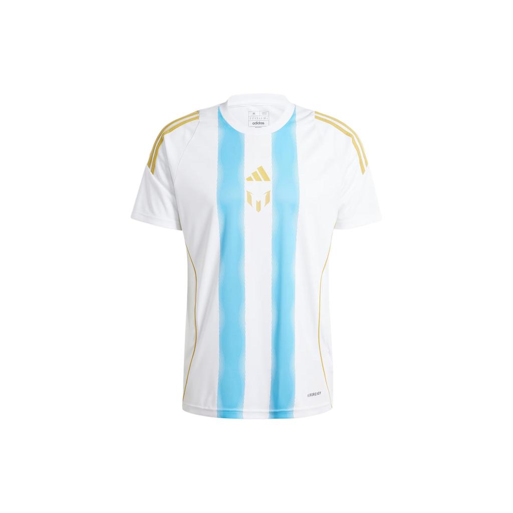 Adidas Pitch 2 Street Messi Training Jersey White/Semi Blue Burst Men Streetwear IS6466