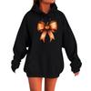 Damer Langermet Oversized Senkede Skuldre Ermer Damer Hette Halloween Trykk Plysj Genser
