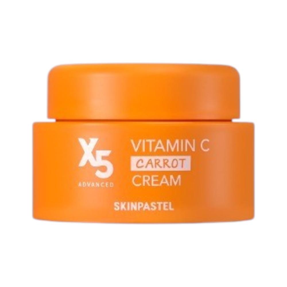 SkinPastel X5 Vitamin C Carrot Cream - Intensive Brightening & Energizing Radiance Moisturizer 50ml
