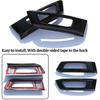 For Range Rover Sport 2014-2017 Car ABS Front Fog Lamp Trim Accessories (Gloss Black)