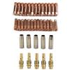 Optimize Your Welding with the 38 Piece MB15 MIG Welding Torch Consumables Contact Tips & Conical Gas Nozzle Included