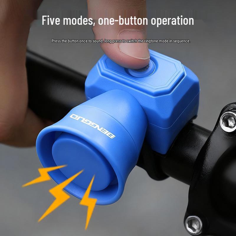 Mini USB Rechargeable Waterproof Electronic Bicycle Horn for Mountain Bikes