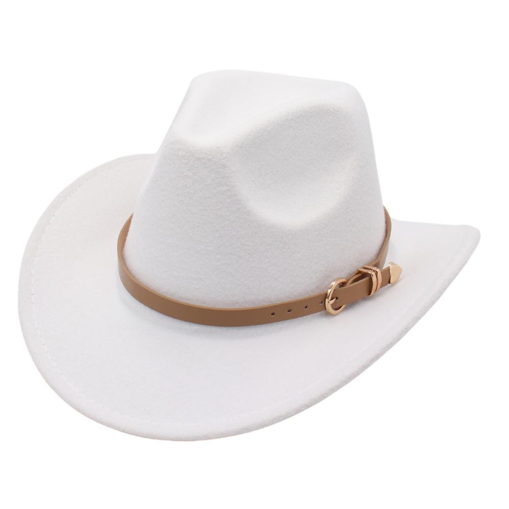 European, American And British Style Classic Love Belt Top Hat Autumn And Winter Woolen Hat Panama Jazz Hat Felt Hat