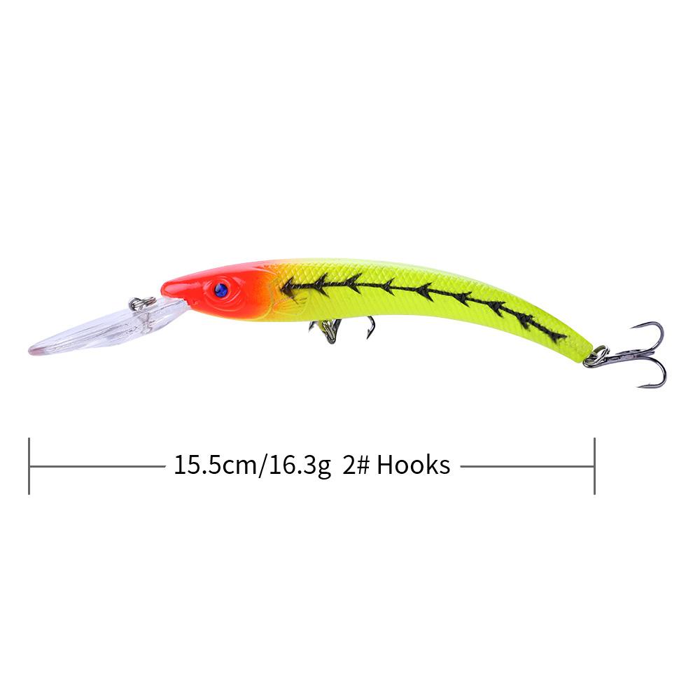 HENGJIA 1 buc. Nalucă de pescuit Minnow Wobbler 3D Eyes Bionic Bass Pike Bait Tackle de pescuit