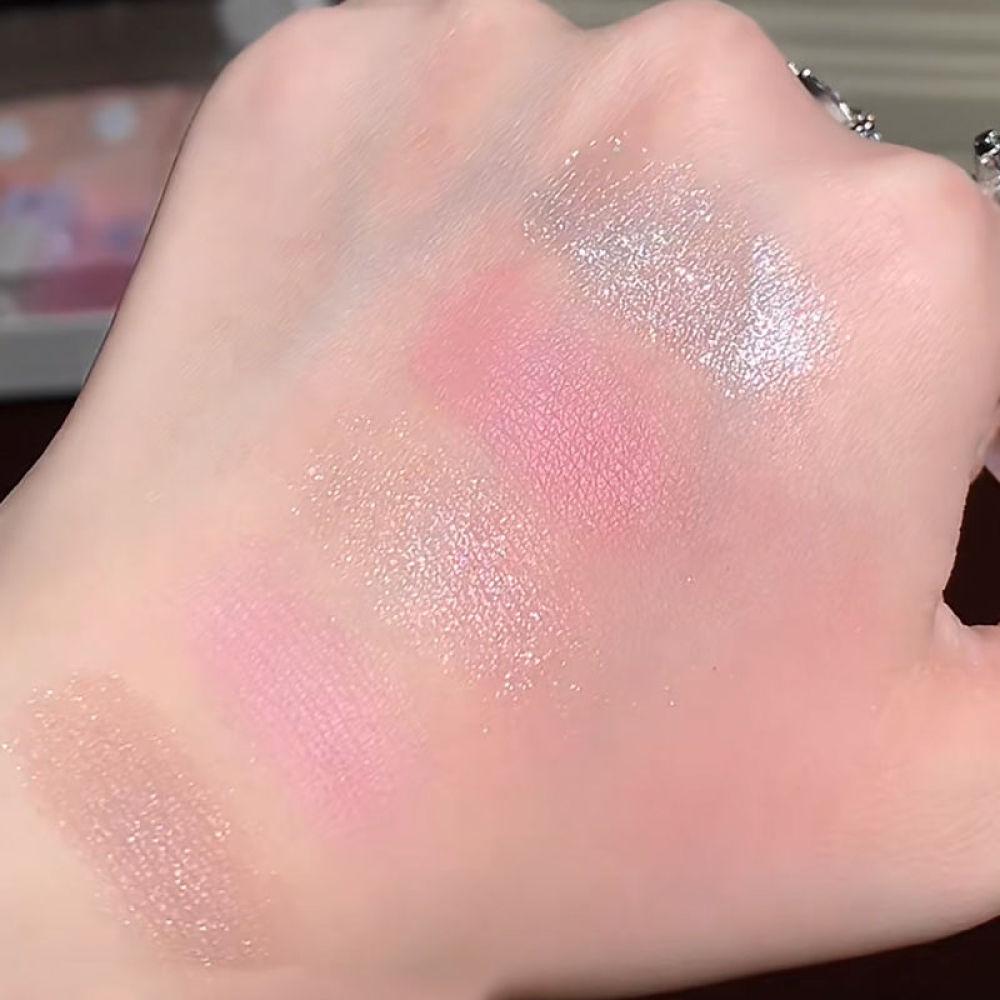 Romantic Sakura 9 Color Eyeshadow Palette Matte Pearlescent Milk Tea Peach Color Makeup Palette