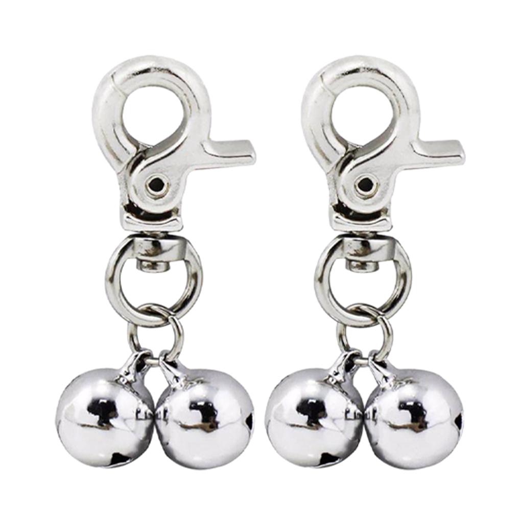 

2x Durable And Long-lasting Jingle Bells For Dog Collars Wide Application Dog Triple Bell Pendant
