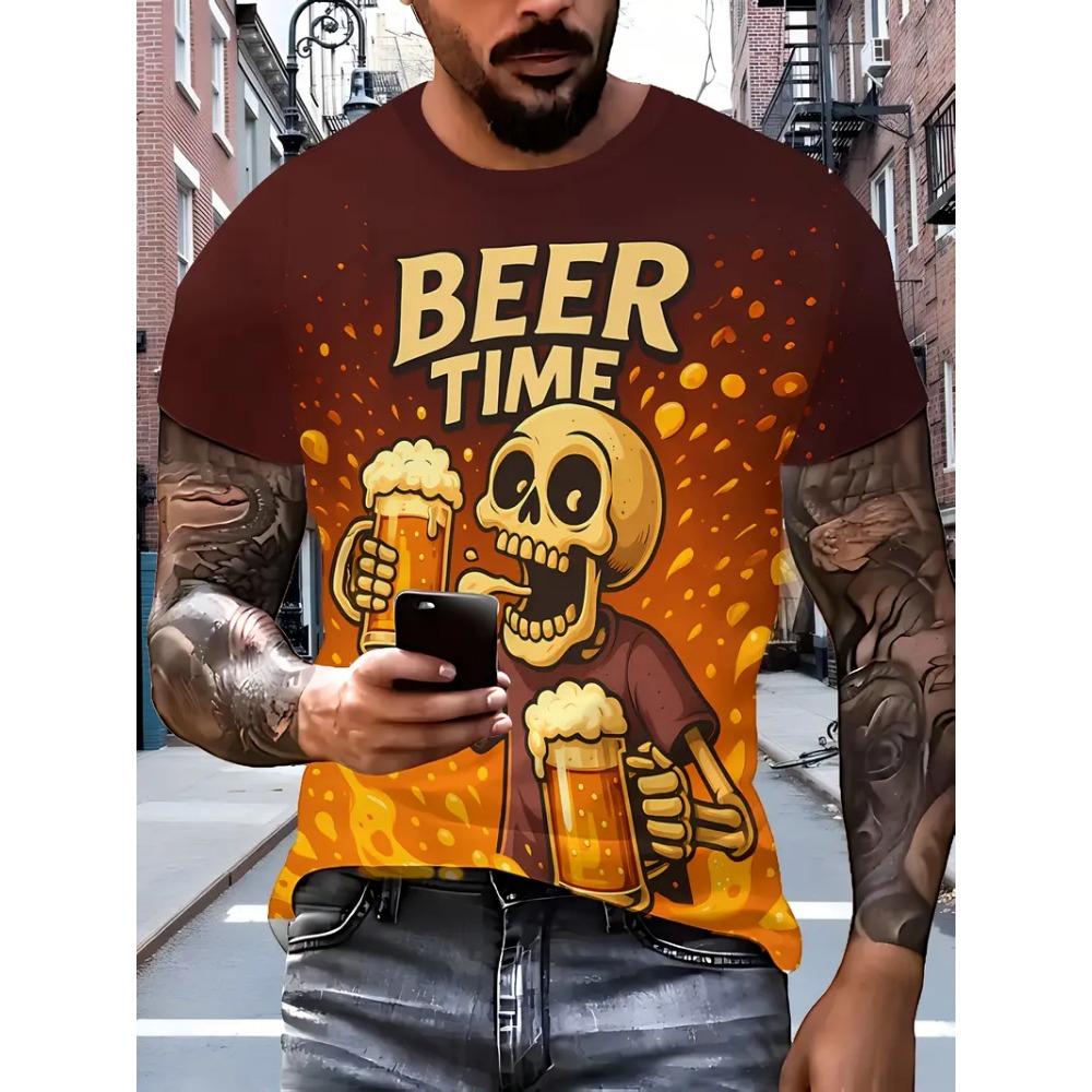 Fun Bloody Horror Pattern 3D Printed Graphic Tee Shirt Blood Street Man Tops Casual Fashion Plus Size Tees Top Women Clothing