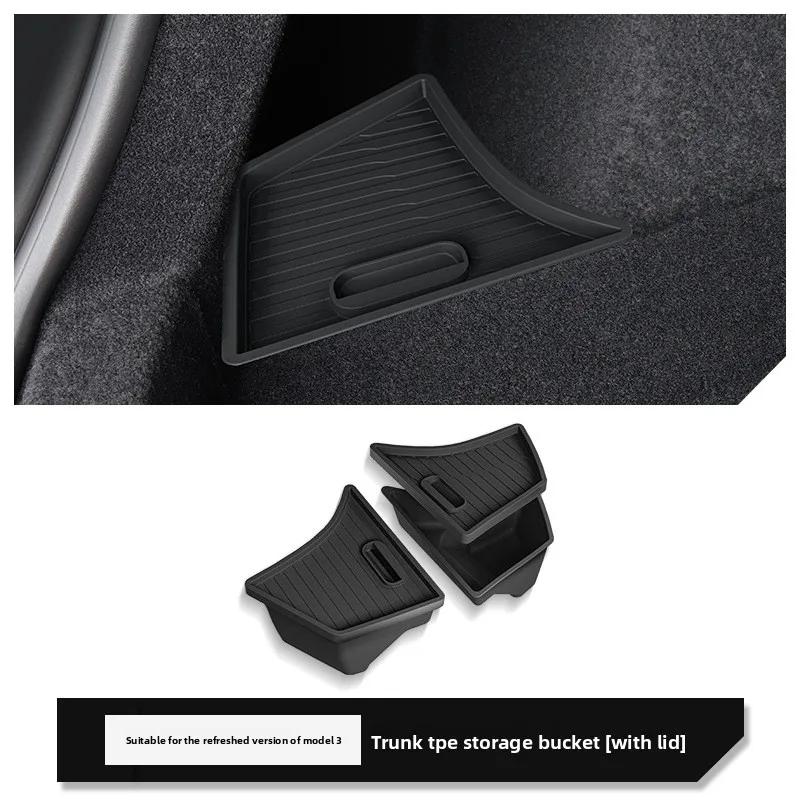 Car Sticker For Tesla Model 3 Y X S Refreshed New Trunk Storage Box Side Storage Box Storage Car Sticker Modification Accessorie