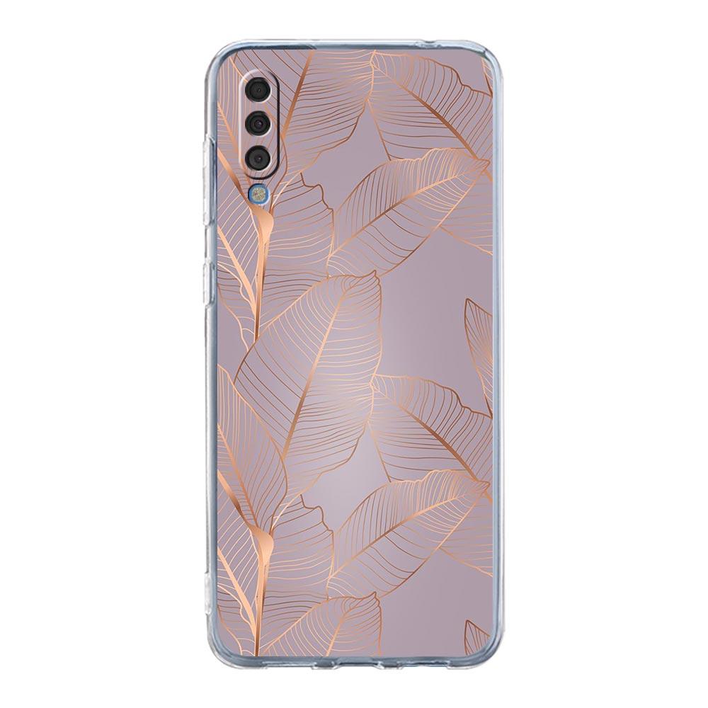 Phone Case For Samsung A16 A14 A12 A22 A32 5G A34 A42 A52 A54 A50 A70 A40 A20E A10S A20S A04S A06 Cover Beautiful Rose Gold Art
