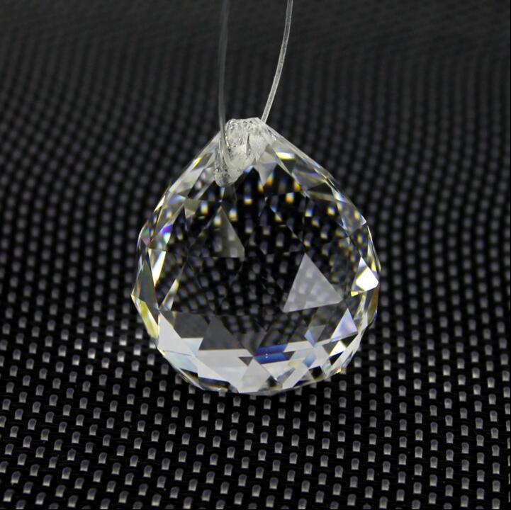 Crystal Lamp Ornament Ball for Table - 20, 30, 40mm Beaded Curtain Pendant, Wedding Hanging Decoration