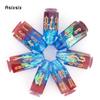 7 Pcs Red Blue Bullet Resin Golden Number Sharp Edge Dice Polyhedral Dice Suitable for Role-Playing RPG Board Game Card Game