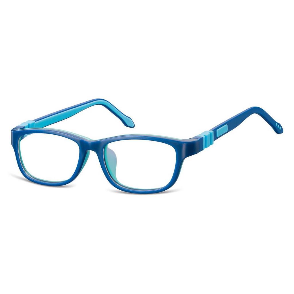 Flexible Children' Clear Lens Oval Glasses Frames + Elastic Sunoptic K1B Pink