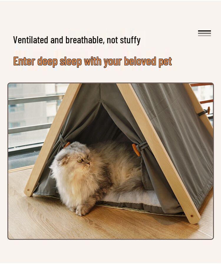 Four Seasons Pet House: Warm, Washable Indoor Tent for Cats and Dogs