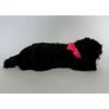 Bamboo Shoot Ribbon Cat Black Plush Toy 15785