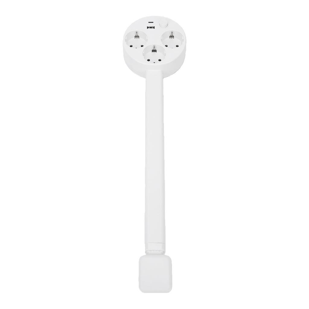 Steckdosenverlängerungsstab USB Typ A Typ C 3 AC-Steckdosen 5-in-1-Design Verstellbarer abnehmbarer Wandstecker Steckdosenverlängerer EU-Stecker