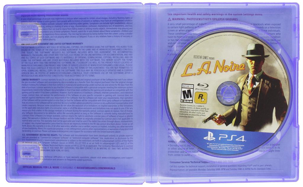 Noire North PS4 L.A. (Imported Version America) -