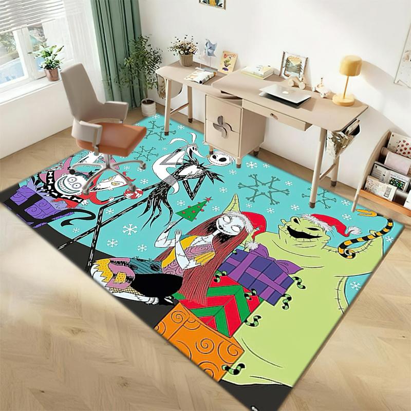 1PC The Nightmare Before Christmas Rug - home decoration Carpet For Living Room Bedroom Flooring Computer Chair Area Rug