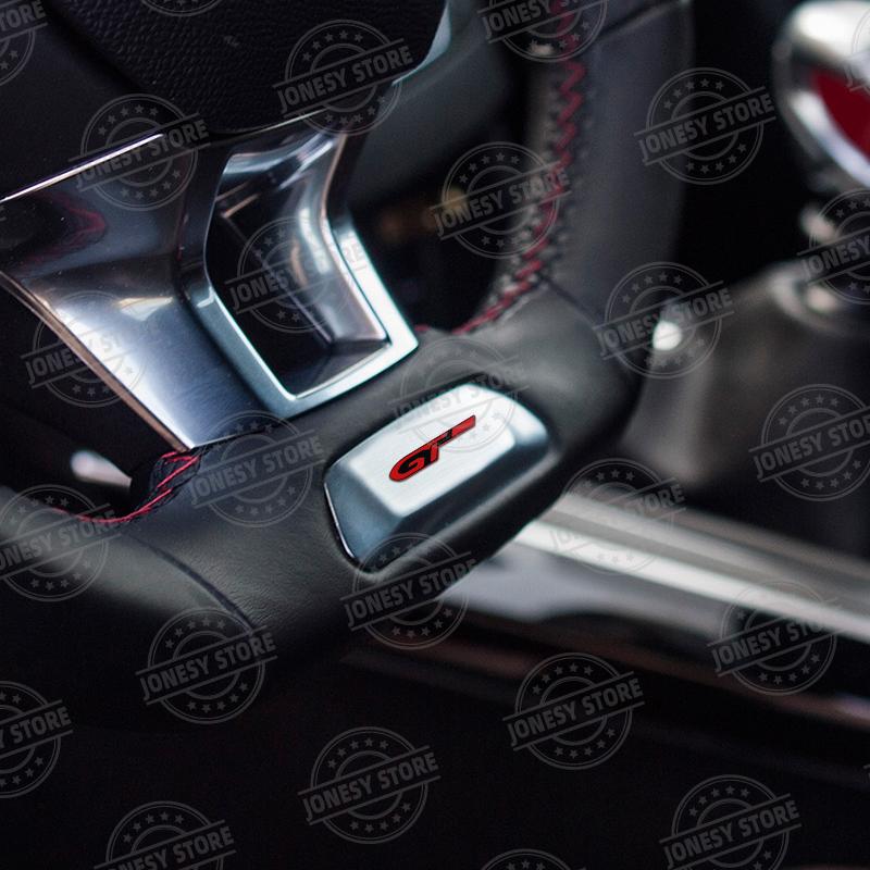 Auto Metal GT Emblem Decor 3D Steering Wheel Center Console Car Interior Sticker For n333 206 208 301 308 306 RCZ 2008 5008 333n