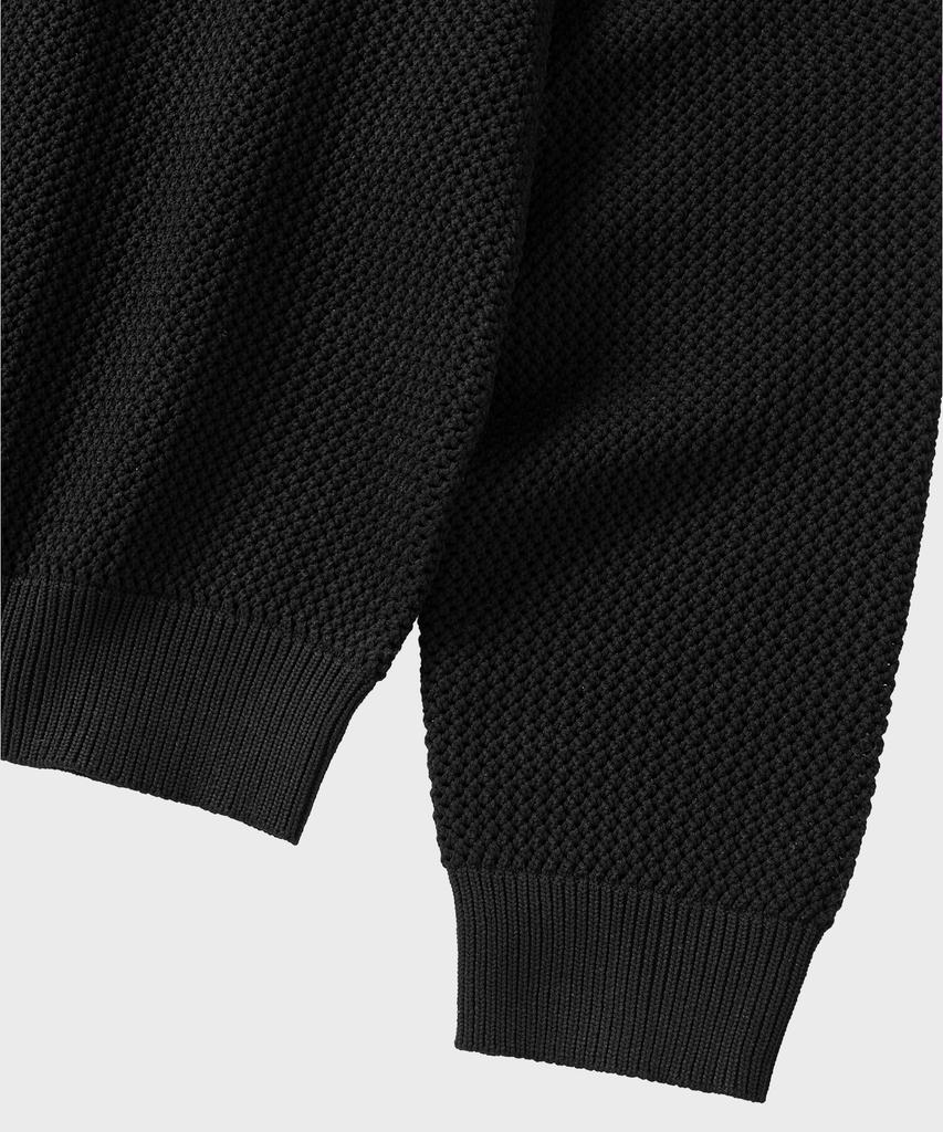 Nonblank Crop Round Ls Cardigan_Black