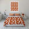 Cartoon Basketball Pattern 3Pcs Bedding Set Soft Microfiber Bed Sheet Pillowcase Set For Sports Fans Boys Bedroom Decor