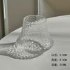 Clear Textured Iced American Latte cup Simple Glass Whiskey Glass Juice Glass Drink Cup
