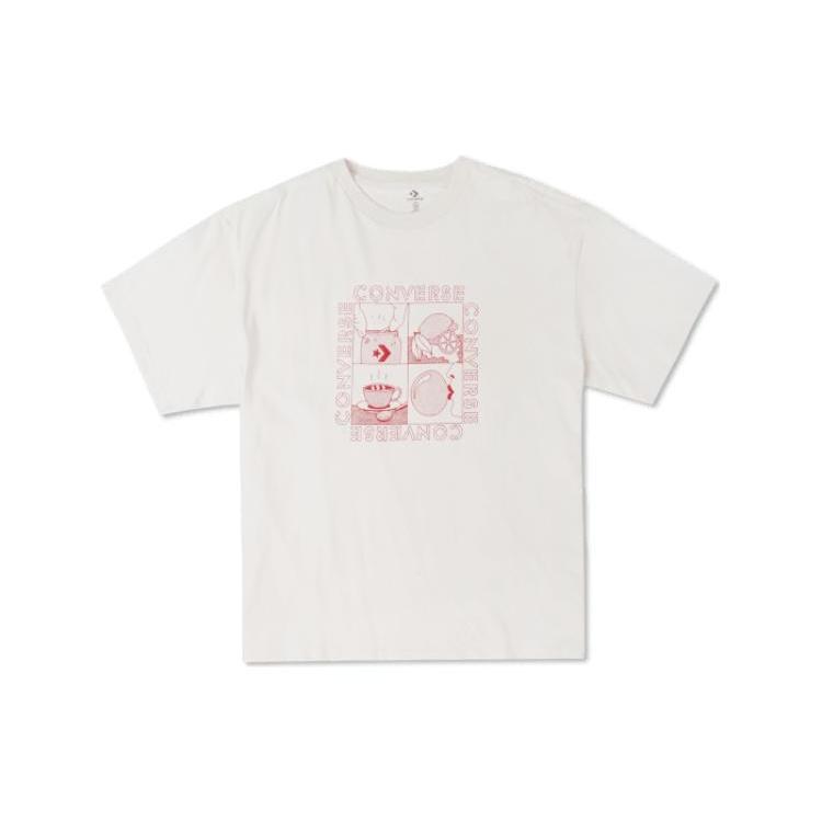 Converse Sensory Graphic T-Shirt Asia Sizing White Men s 10024612-A03 XL