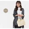 Kouei Store Formelle Luxus-Partytasche mit großem Fassungsvermögen, Falte, Brosche, Magnetverschluss, Beige, L103-H-bg
