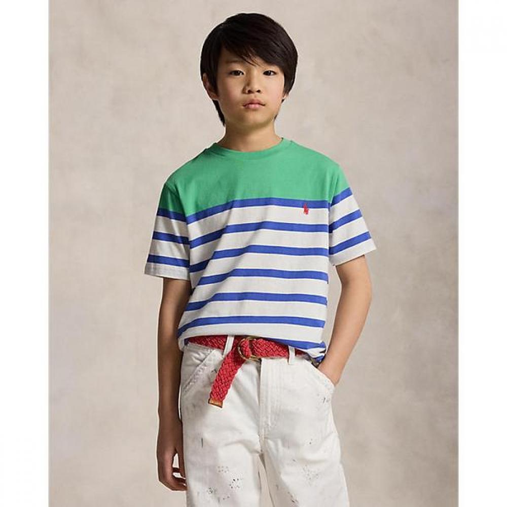 Polo Ralph Lauren Boys 8 18 Striped Cotton Tee Cwpotshy8021280300 S
