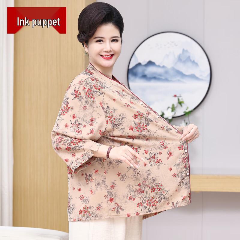 

Plus Size Floral V-Neck 3/4 Sleeve Blouse 6XL