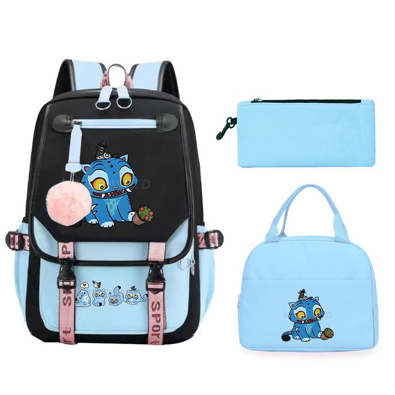 Animation Cartoon Peripheral Printing Children'S Backpack Male And Female Versatile Large-Capacity Student Schoolbag