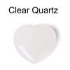 Heart-Shaped Natural Crystal Gemstone Pendant (20mm)
