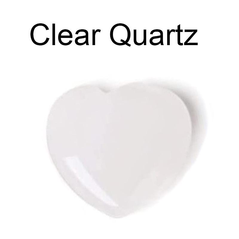 Heart-Shaped Natural Crystal Gemstone Pendant (20mm)
