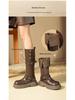 Women's Retro Western Knee-High Boots - Autumn 2025 Style, Thick-Soled, Slimming, High-Top Knight Boots